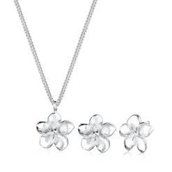 Elli "Schmuckset  Frangipani Blüte< Roségold|Symbol-schmuck