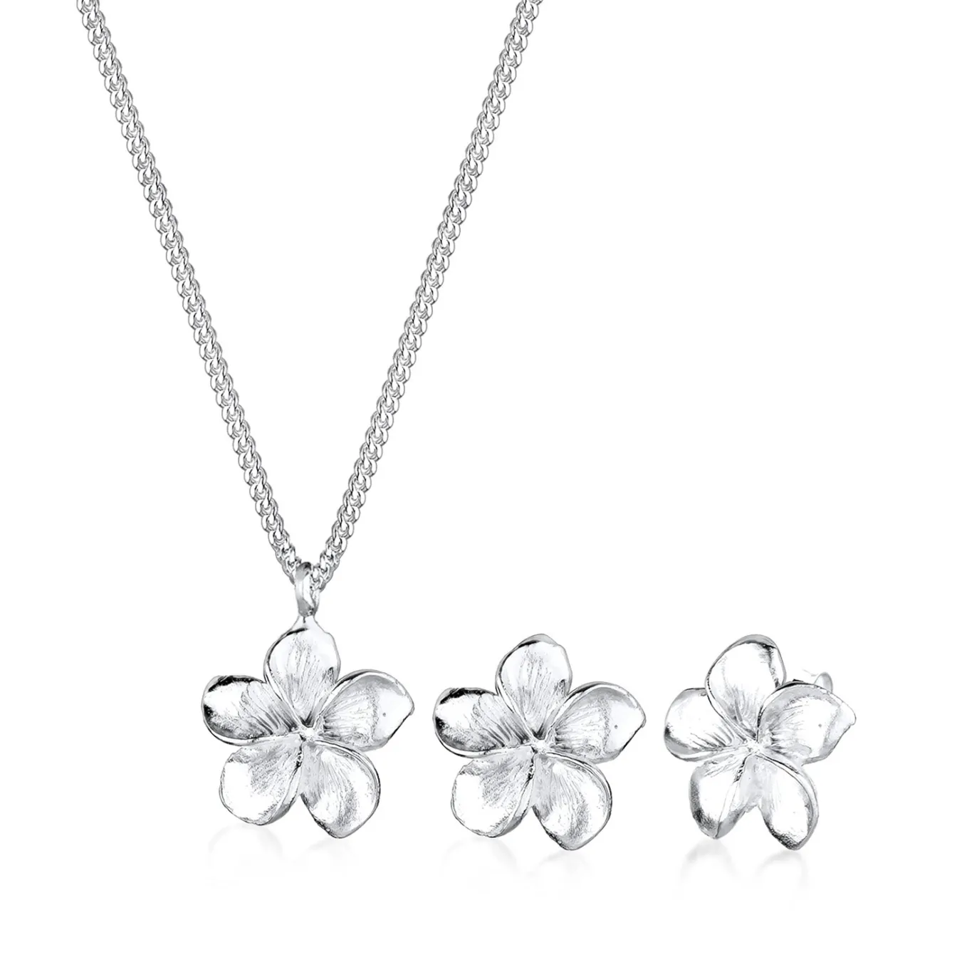 Elli "Schmuckset Frangipani Blüte< Roségold|Symbol-schmuck