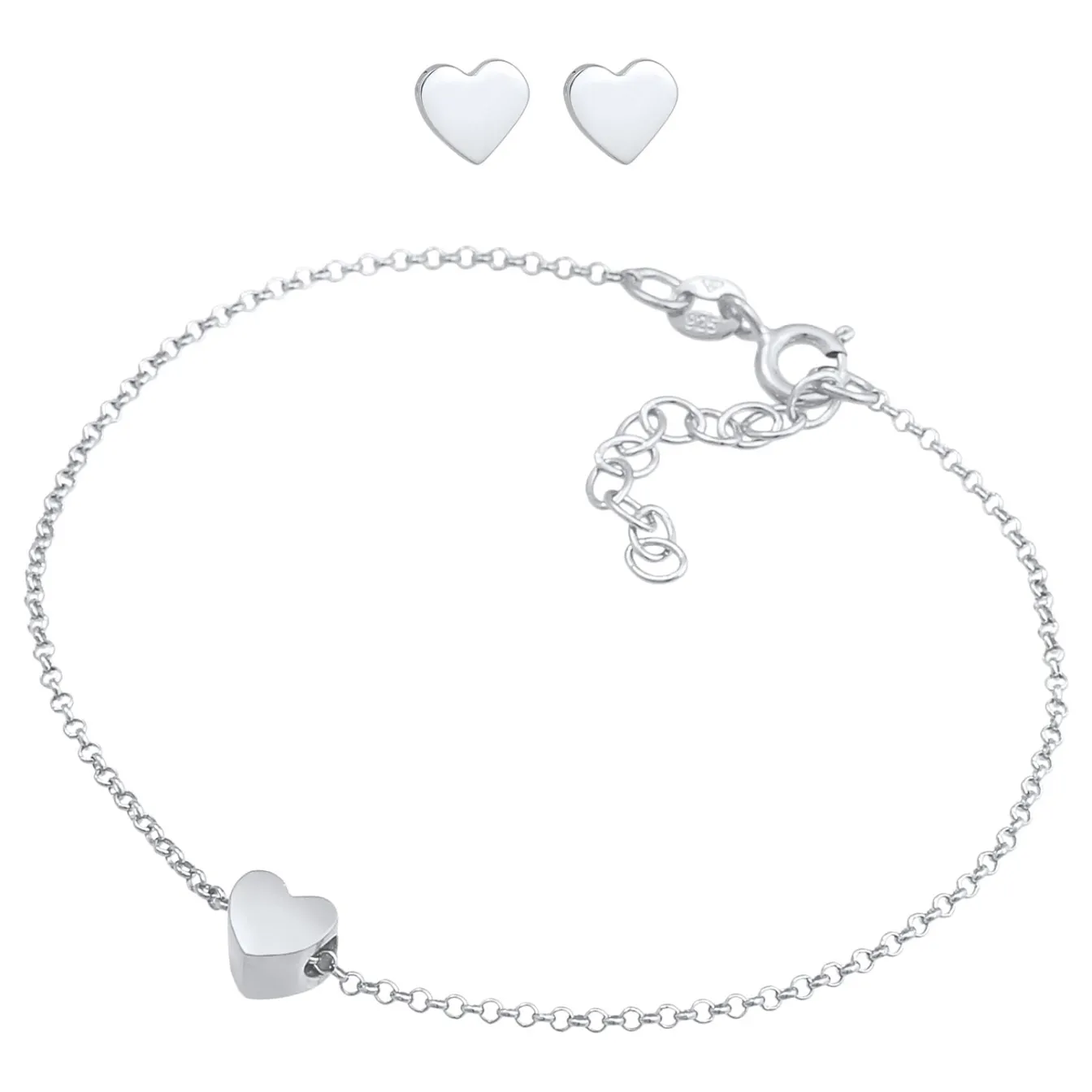 Elli "Schmuckset Herz< Silber|Symbol-schmuck