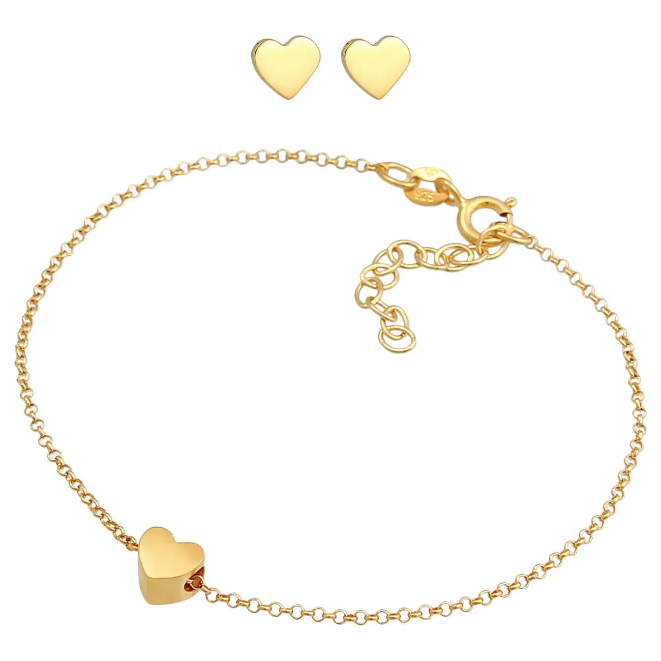 Elli "Schmuckset Herz< Silber|Symbol-schmuck