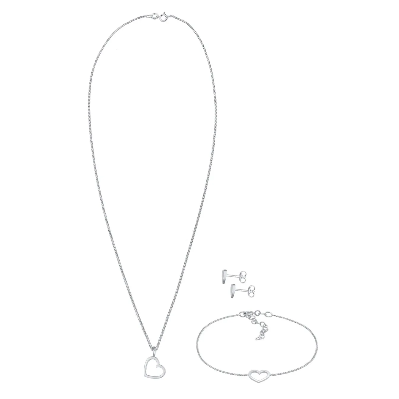 Elli "Schmuckset Herz Cut Out< Symbol-schmuck|Herz-schmuck