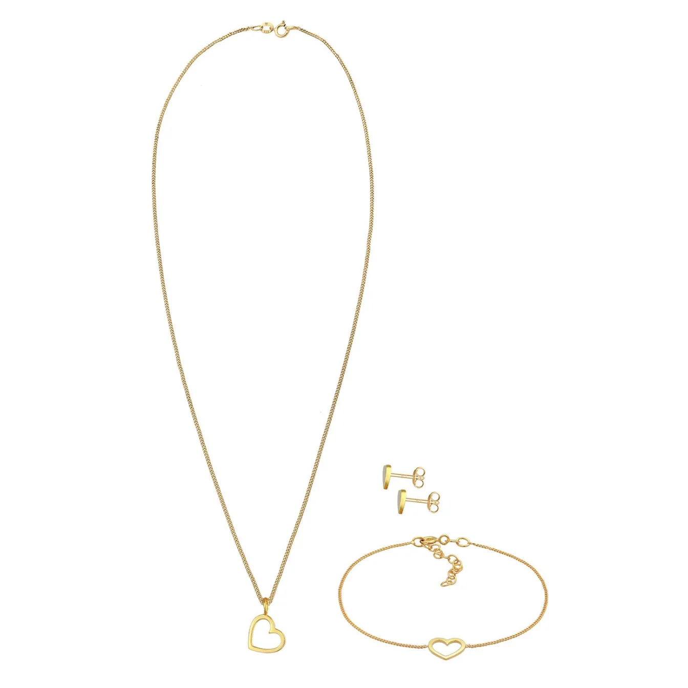 Elli "Schmuckset Herz Cut Out< Symbol-schmuck|Herz-schmuck
