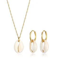 Elli "Schmuckset Kauri Muschel< Schmucksets|Schmucksets