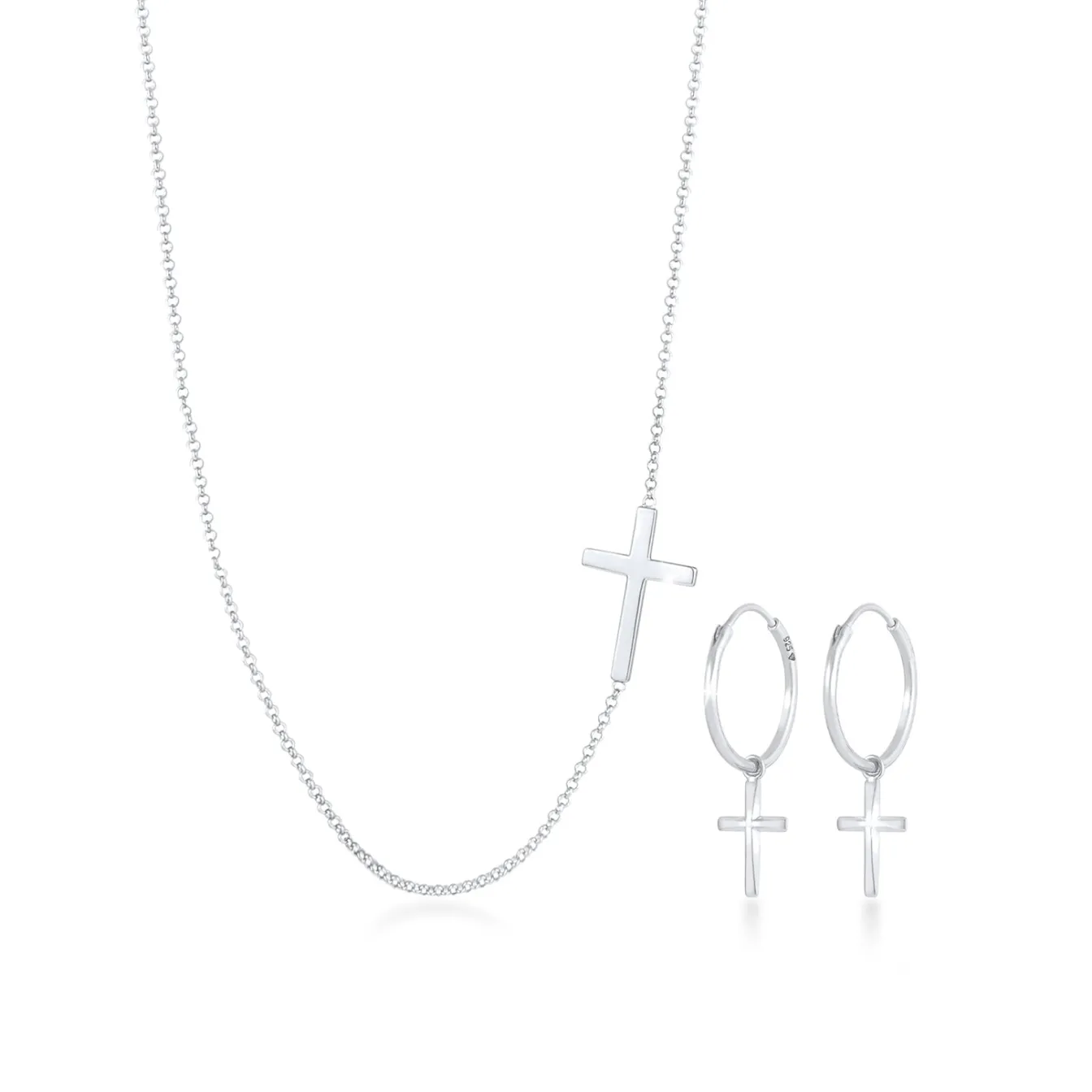 Elli "Schmuckset Kreuz< Symbol-schmuck|Schmucksets