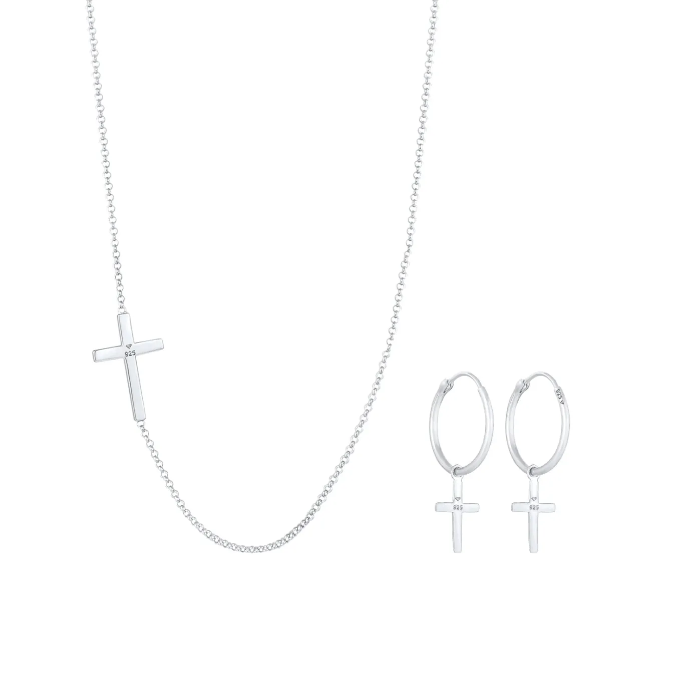 Elli "Schmuckset Kreuz< Symbol-schmuck|Schmucksets
