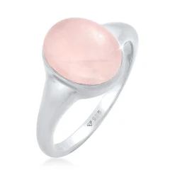 Elli "Siegelring | Quarz ( Rosa )< Ringe|Edelsteine