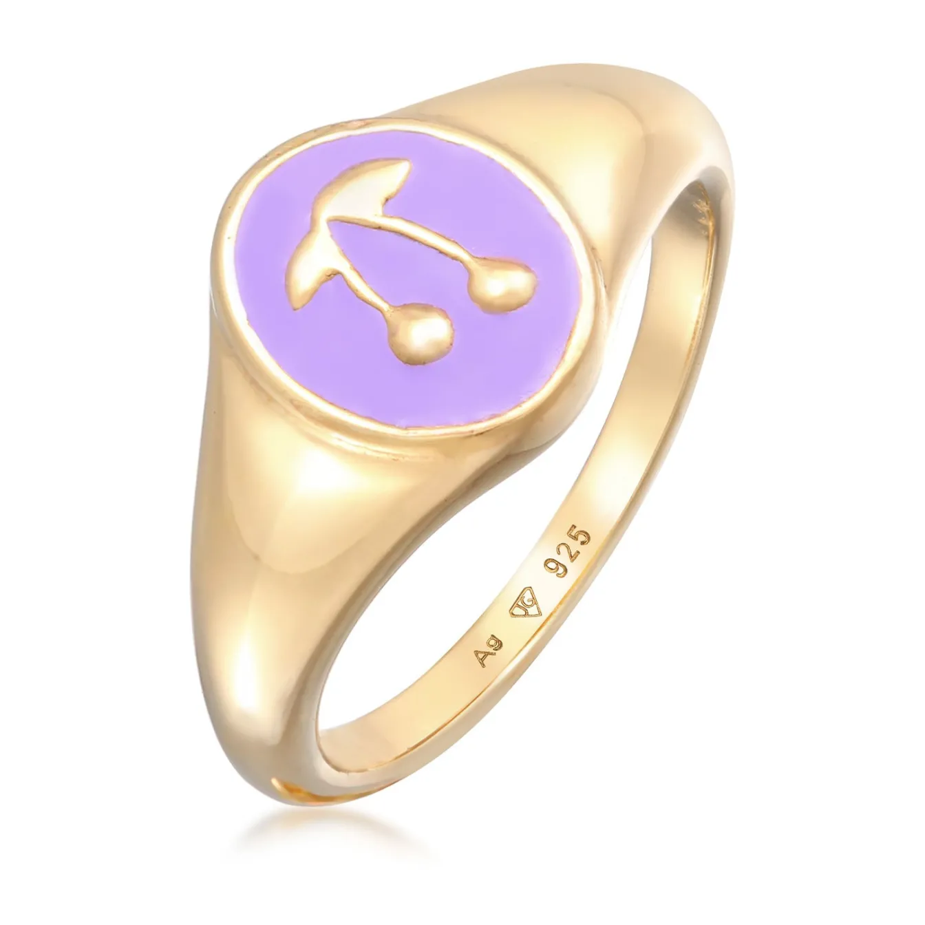 Elli "Siegelring Kirsche | Kirsche (Emaille)< Letzte Chance|Ringe