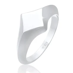 Elli "Siegelring Raute< Ringe|Vergoldet