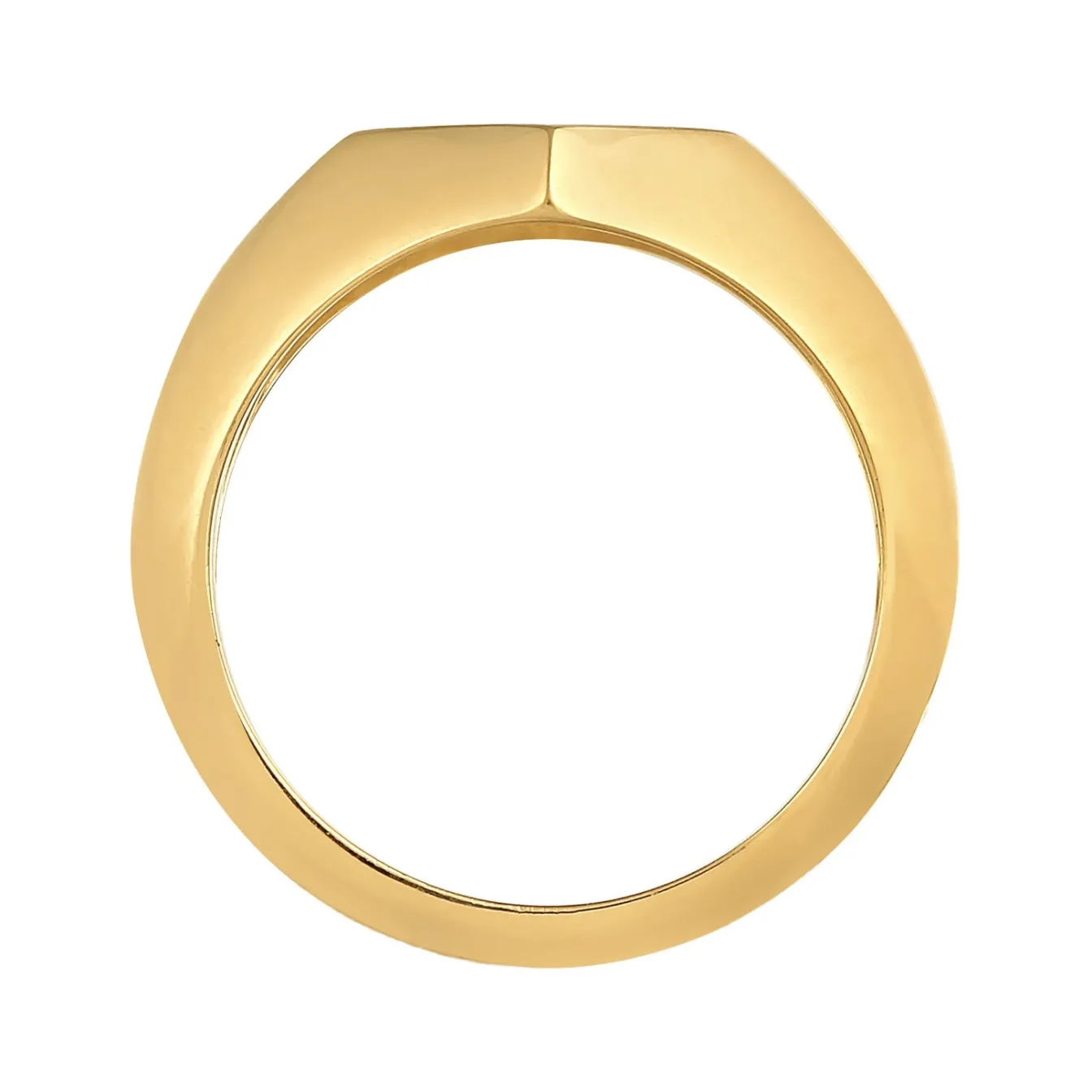 Elli "Siegelring Raute< Ringe|Vergoldet