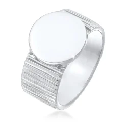 Elli "Siegelring Rund< Ringe|Silber