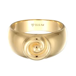 Elli "Siegelring Spirale< Vergoldet|Ringe