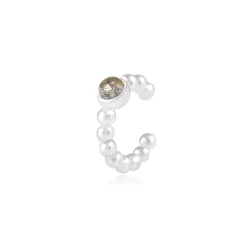 Elli "Single Earcuff | Quarz< Ohrringe|Silber