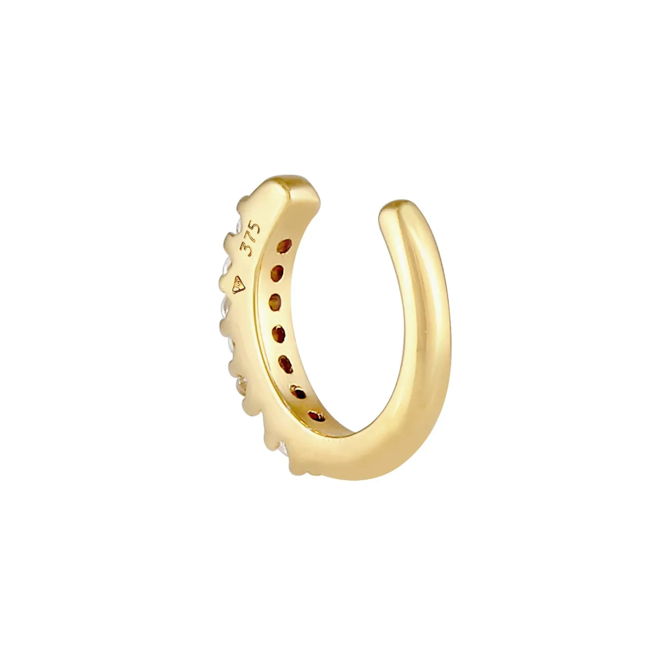 Elli "Single Earcuff | Topas ( Weiß )< Ohrringe|Echtgold