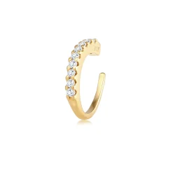 Elli "Single Earcuff | Zirkonia< Ohrringe|Vergoldet