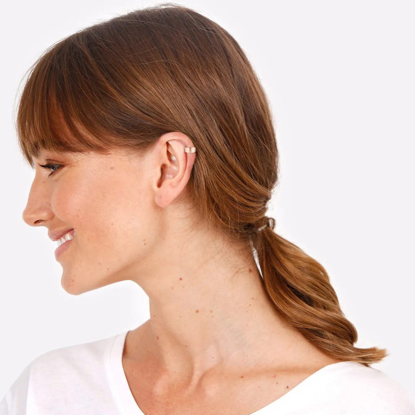 Elli "Single Earcuff Basic< Silber|Roségold