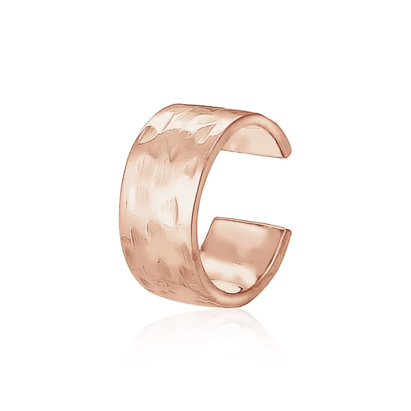 Elli "Single Earcuff gehämmerter< Roségold|Ohrringe