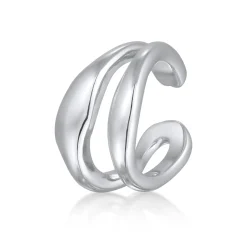 Elli "Single Earcuff Organic< Vergoldet|Ohrringe