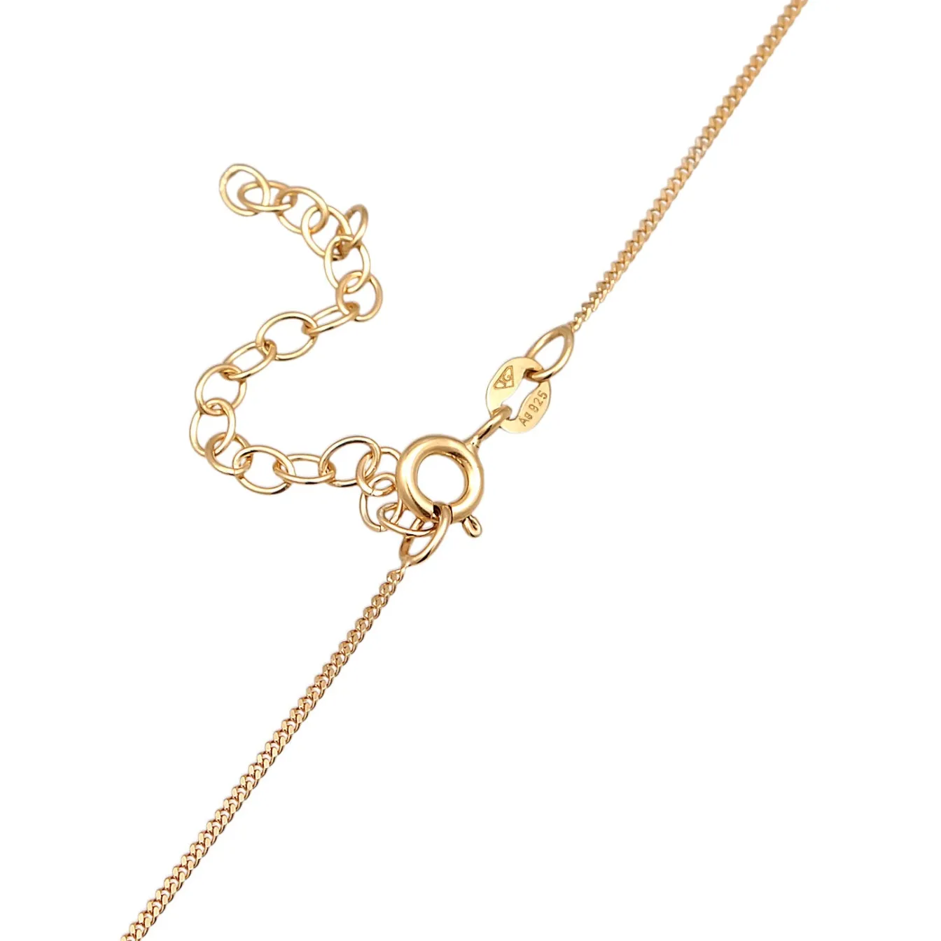 Elli "Solitär-Halskette | Diamant (Weiß, 0.1 ct.)< Halsketten|Silber