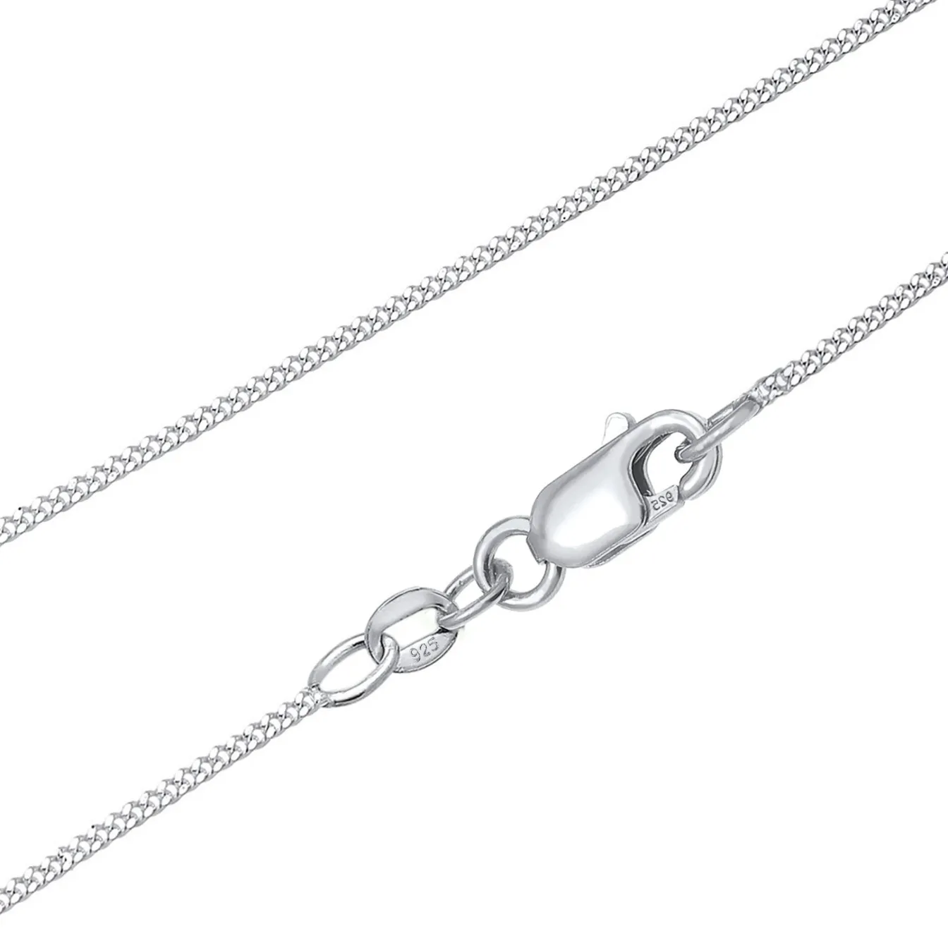 Elli "Solitär-Kette | Diamant ( Weiß, 0,12 ct )< Halsketten|Silber