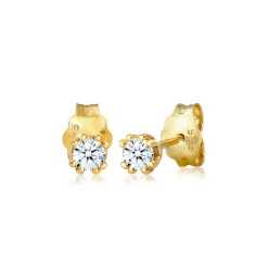 Elli "Solitär-Ohrring | Diamant ( Weiß, 0,06 ct )< Ohrringe|Echtgold