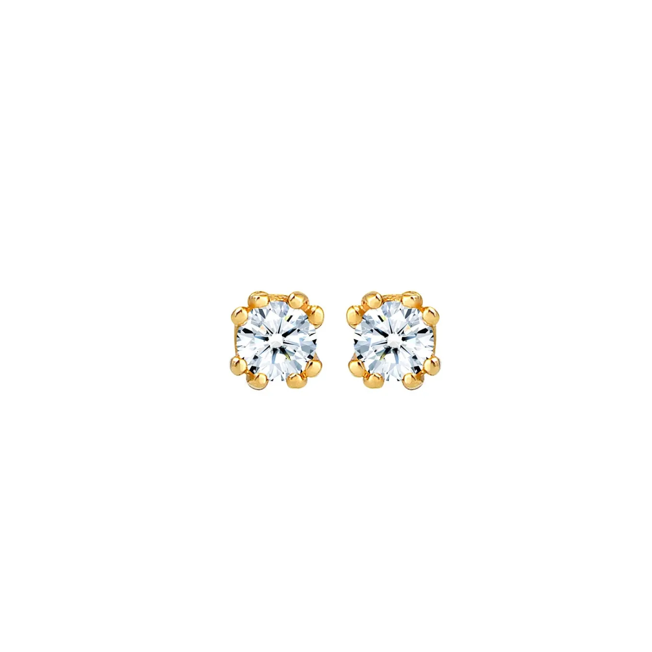 Elli "Solitär-Ohrring | Diamant ( Weiß, 0,06 ct )< Ohrringe|Echtgold