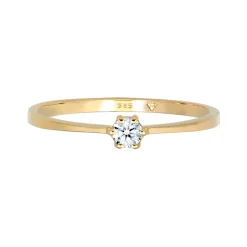Elli "Solitär-Ring | Diamant ( , 0,11 ct )< Ringe|Echtgold