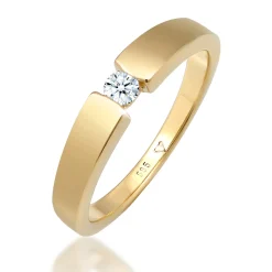 Elli "Solitär-Ring | Diamant ( Weiß, 0,11 ct )< Ringe|Echtgold