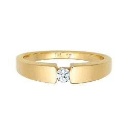 Elli "Solitär-Ring | Diamant ( Weiß, 0,11 ct )< Ringe|Echtgold