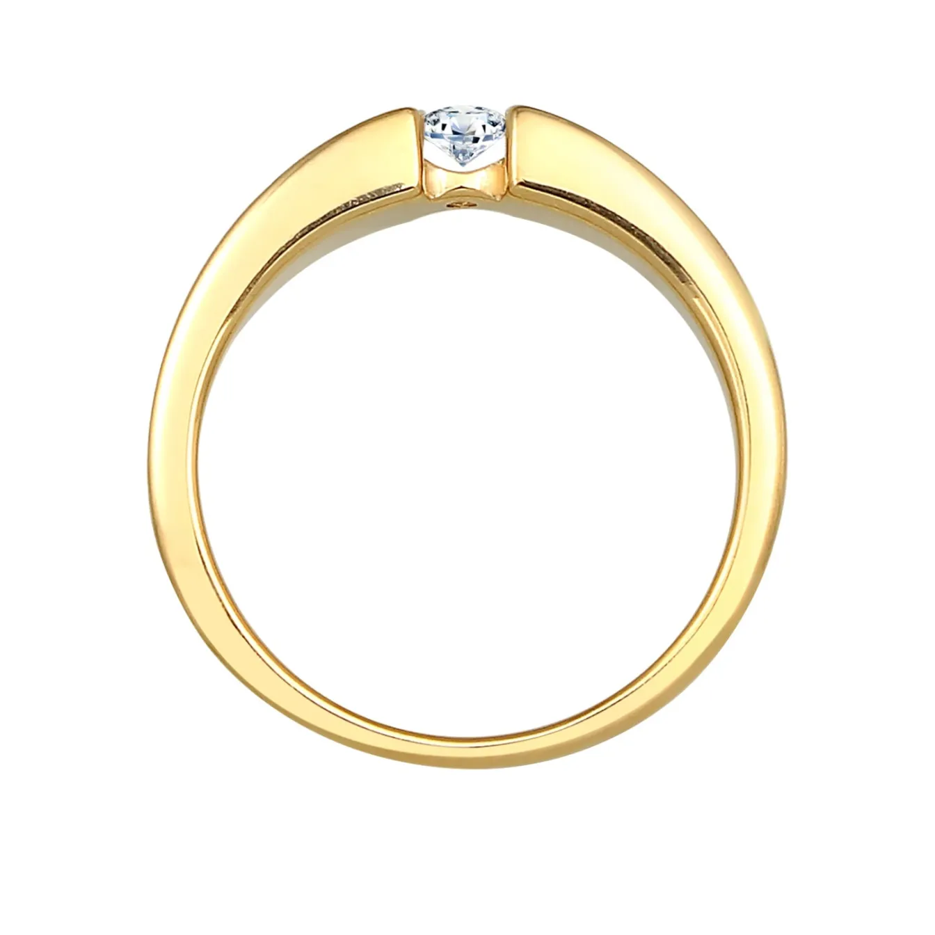 Elli "Solitär-Ring | Diamant ( Weiß, 0,11 ct )< Ringe|Echtgold