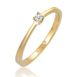 Elli "Solitär-Ring | Diamant ( , 0,11 ct )< Ringe|Echtgold