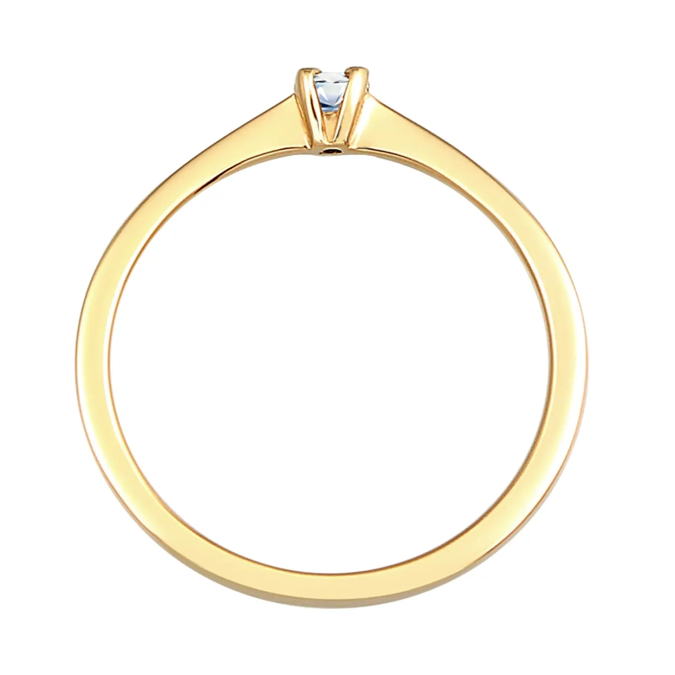 Elli "Solitär-Ring | Diamant ( , 0,11 ct )< Ringe|Echtgold