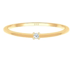 Elli "Solitär-Ring | Diamant ( Weiß, 0,015 ct )< Ringe|Echtgold