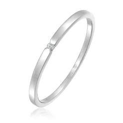 Elli "Solitär-Ring | Diamant ( , 0,015 ct )< Weissgold|Ringe
