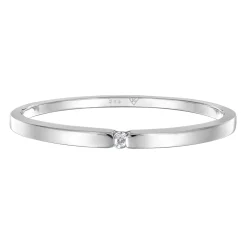 Elli "Solitär-Ring | Diamant ( , 0,015 ct )< Weissgold|Ringe