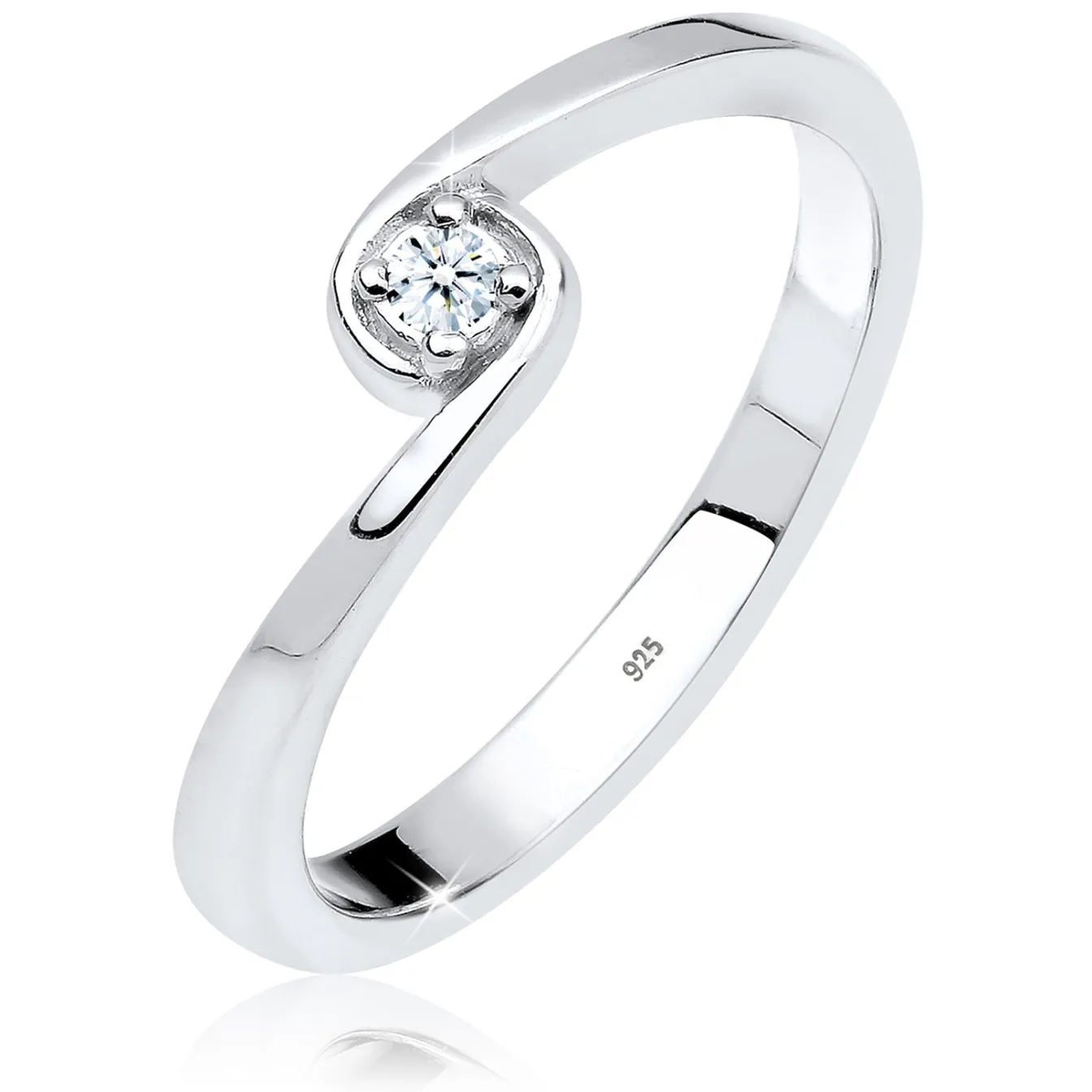 Elli "Solitär-Ring | Diamant ( , 0,03 ct )< Ringe