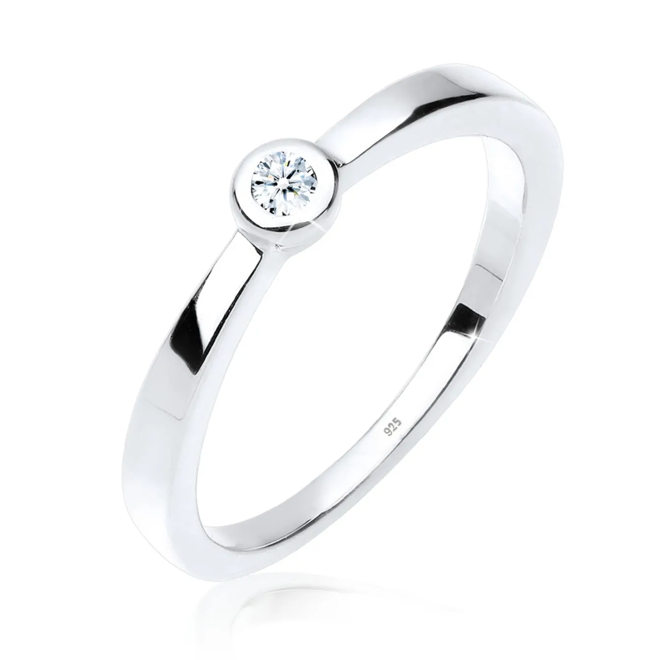 Elli "Solitär-Ring | Diamant ( , 0,03 ct )< Ringe