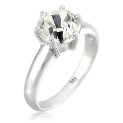 Elli "Solitär-Ring | Kristall ( Weiß )< Letzte Chance|Ringe