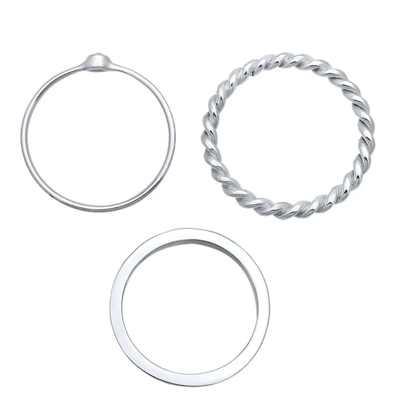 Elli "Solitär-Ring | Kristall (Weiß)< Roségold|Ringe