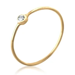 Elli "Solitär-Ring | Kristall (Weiß)< Roségold|Ringe
