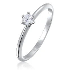 Elli "Solitär-Ring | Laborgezüchteter Diamant (Weiß, 0.034 ct)< Diamanten|Ringe