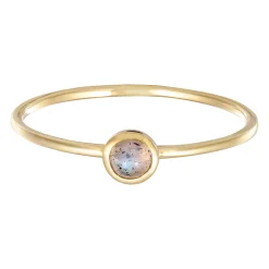 Elli "Solitär-Ring | Labradorit (Weiß)< Ringe|Edelsteine