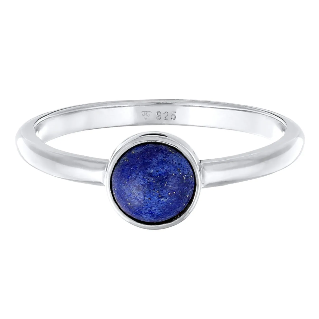 Elli "Solitär-Ring | Lapis Lazuli (Blau)< Ringe|Silber