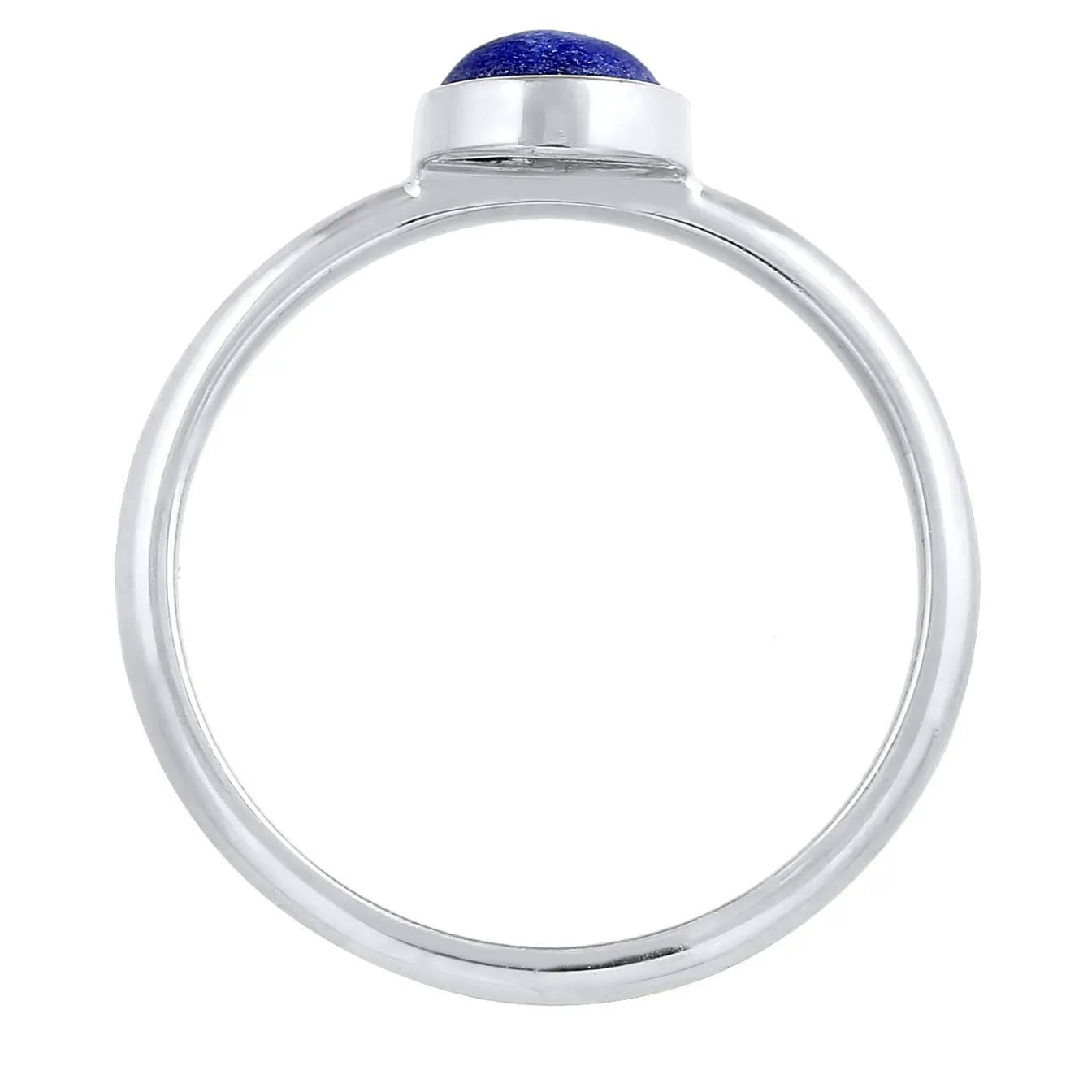 Elli "Solitär-Ring | Lapis Lazuli (Blau)< Ringe|Silber