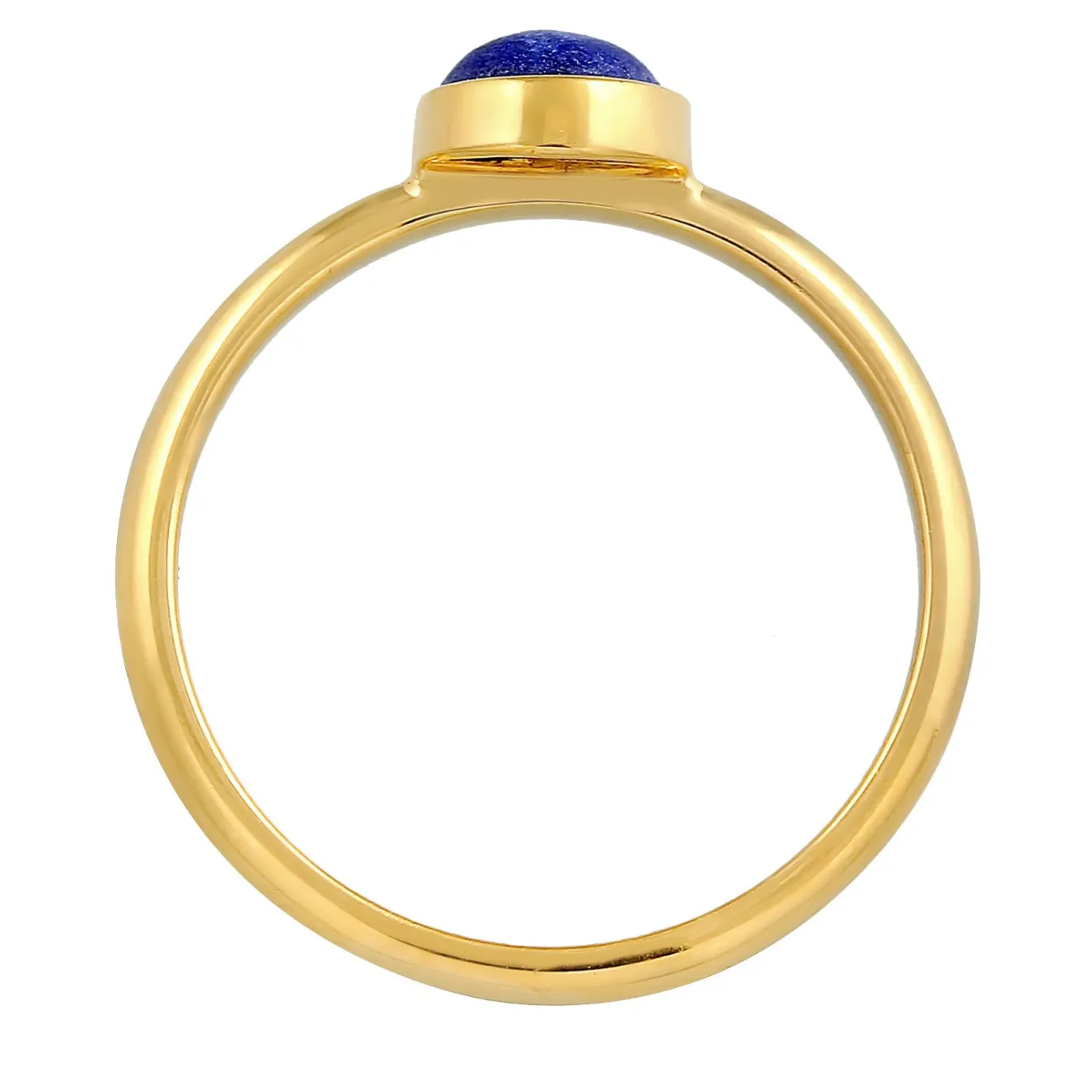 Elli "Solitär-Ring | Lapis Lazuli (Blau)< Ringe|Silber