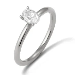 Elli "Solitär-Ring | Zirkonia (Weiß)< Vergoldet|Ringe