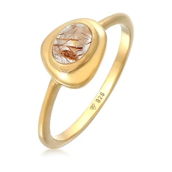 Elli "Solitär-Ring Engelshaar | Quarz ( Weiß )< Ringe|Edelsteine