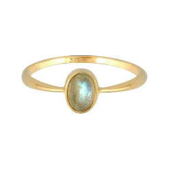 Elli "Solitär-Ring Verlobung | Labradorit ( Grau )< Edelsteine|Ringe