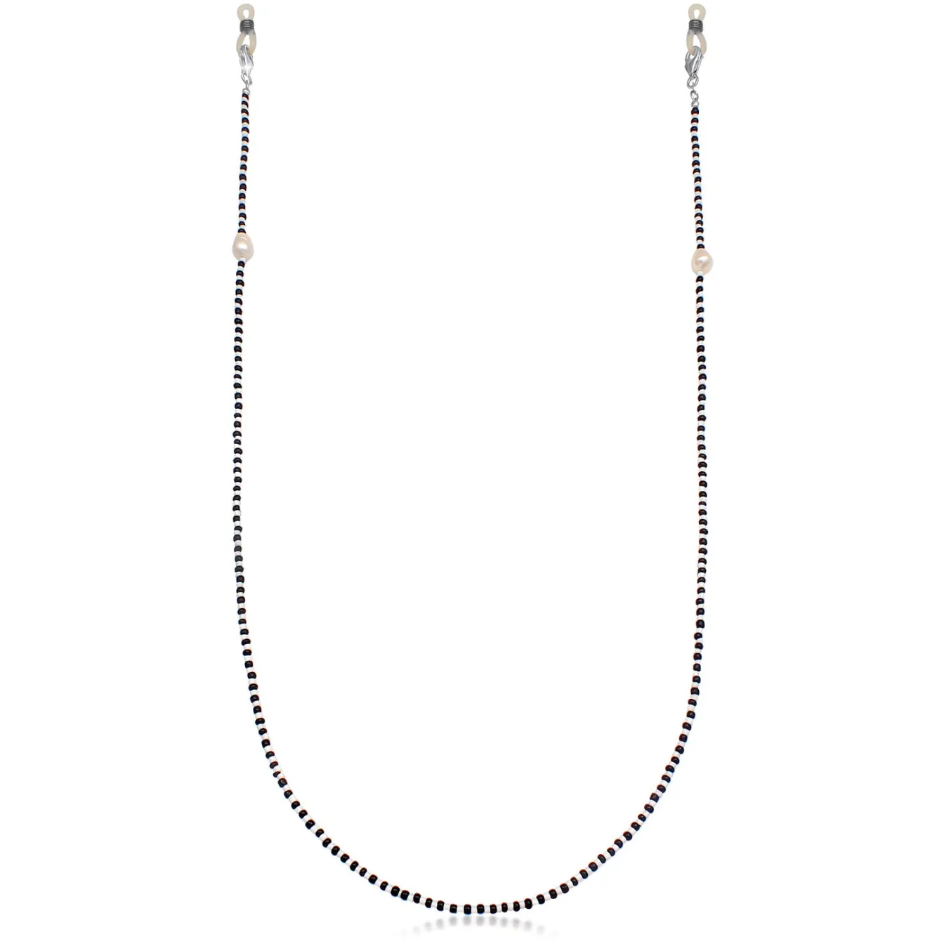 Elli "Sonnenbrillenkette Barock Perlen | Beads ( & weiß)< Perlen