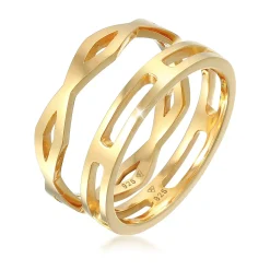Elli "Stapelring 2er Set Geo< Letzte Chance|Ringe