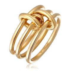 Elli "Stapelring Knoten< Vergoldet|Ringe